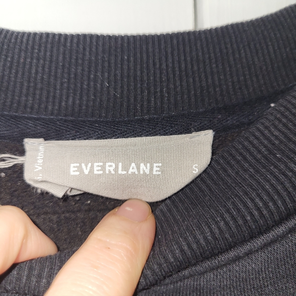 Everlane Black Basic Sweatshirt,Made With Recycle… - image 2